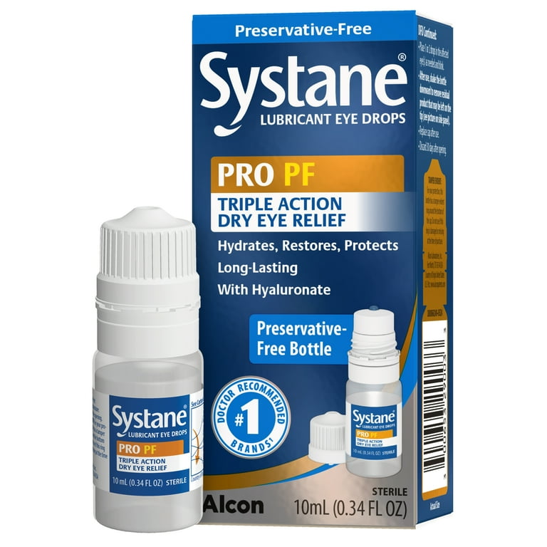 SYSTANE PRO Multi-Dose Preservative-Free Dry Eye Drops 10mL for Daily Use for Dry Eye