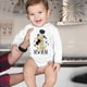thumbnail image 4 of Gibobby Mamelucos para bebe niño polar Mi primera ropa de Año Nuevo para recién nacido, bebé, niño y niña, trajes de Año Nuevo, conjunto de mono con estampado de letras(Blanco, 3-6 Meses), 4 of 5