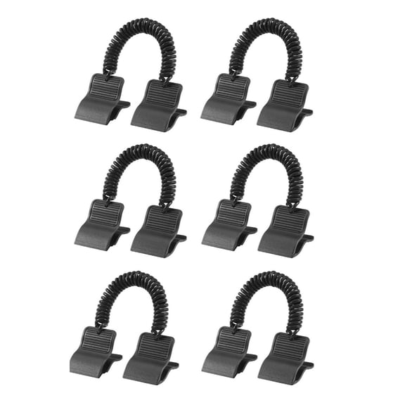 6Pcs Solar Pool Cover Clips with Spring Rope for Above Ground Pools Plastic Swimming Pool Cover Clips Easy to Install
