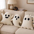 thumbnail image 7 of Halloween pillows Ghost Pillows Halloween Throw Pillows for Sofa Bed Couch Ghost Decor Stuffed for Halloween Party Outdoor Home Decorations Cushion，halloween throw pillows-A, 7 of 7