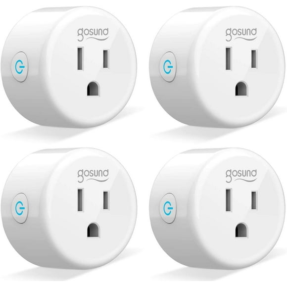 Smart Plug, Gosund WiFi Plug Smart Outlet Works with Alexa, Echo,Google Home, Alexa Plug with Timer Function,App Remotely Control ,No Hub Required, Etl and Fcc Listed ( 4 Pack)