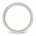 thumbnail image 6 of Stainless Steel Brushed Half Round CZ Ring, 6 of 10