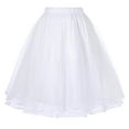thumbnail image 1 of Belle Poque Rétro Robes de Noël Jupon 25 Longueur Sous-Jupe Blanc S, 1 of 1