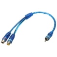 thumbnail image 2 of 2x RCA Phono Y Splitter Lead Adapter Cable 1 Male To 2 Female Car Connector 30cm, 2 of 7