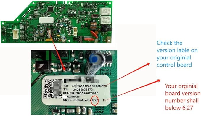 2025 Upgraded WD21X24901 Dishwasher Control Board, compatible with GE dishwashers, replaces for WD21X24797,fit for GDT530, ZDT800, GDP695, GDP720,PDT825, PDF820