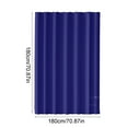 thumbnail image 3 of Eliaeconx Shower Curtain, Waterproof Bathroom Curtain, 71x71 Inch Solid Color Liner, Light Filtering Privacy Partition for Bathroom Decor, Dark Blue, 3 of 7