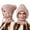 Pink, variant on HNMKIU Winter Knitted Scarf and Hat Set for Outdoor Cold Weather Thermal Face Pink,One Size