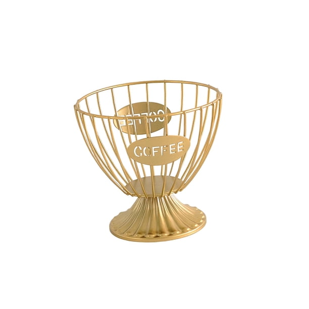 Portacápsulas Taza de almacenamiento de cápsulas para café Organizador resistente de cápsulas de café Oro