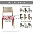 thumbnail image 7 of HELLHERO Strawberry Daisy Print Dining Chair Covers, Washable Seat Cover for Dining Room Chair, Stretch Kitchen Chairs Cushion Slipcovers, Pink, 7 of 7