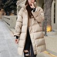 thumbnail image 2 of Niaviben Puffer Jacket Womens with Hood Long Puffer Coat Women Plus Size Puffer Jacket Women Puffy Jacket Coats for Women Womens Winter Coats Womens Puffer Jacket Khaki S, 2 of 5