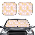 thumbnail image 2 of Rateoe Rabbit And Chick Pattern 2 Piece Car Windshield Sun Shade Foldable | Front Windshield Shade for Sun, Heat and UV Rays | Sunshade for Car Front Window-Large, 2 of 6
