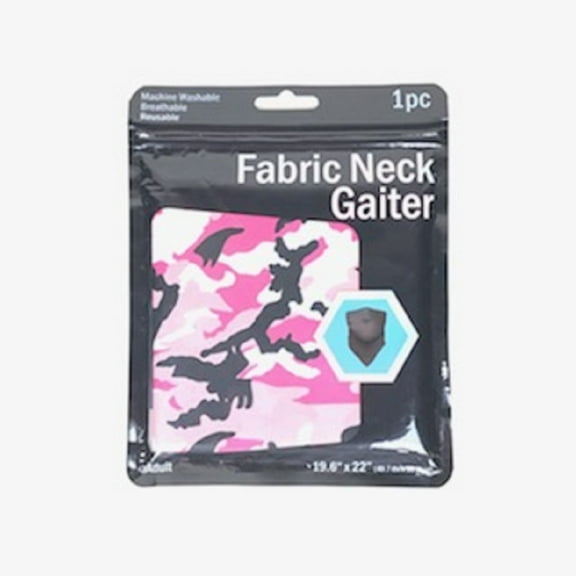 Camouflage Printed Neck Gaiter – Pink | Versatile & Stylish Neck Cover for Outdoor Activities