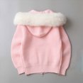 thumbnail image 2 of WXFAZCVU Girls Full Zip Cardigan Sweater Fall Winter Loose Fit Lightweight Outerwear with Hood Size 12-13 Years, 2 of 4