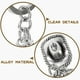thumbnail image 2 of WORGEOUS Sombrero botas de montar colgante llavero adorno llavero de metal colgante llavero decoración, 2 of 8