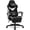 Black, variant on CELTOSS Black Fabric Gaming Chair with Footrest, Comfortable Computer Office Chair with Lumbar Cushion, High Back Gamer Game Chair for Adult, Reclining Video Desk Chair