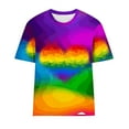 thumbnail image 4 of Birdeem Hauts de Mode pour Femmes Imprimé Manches Courtes Blouse Col Rond T-Shirt Hauts, 4 of 12