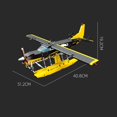 thumbnail image 3 of Vehículo de la Fuerza Aérea para niños, helicóptero militar, avión técnico WW2, avión de guerra del Ejército Jet Moc, modelo de bloques de construcción, juguetes para niños, 2023, 3 of 4