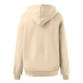 thumbnail image 5 of Womens Hoodie 2025 Fall Winter Oversized Blank Plain Hoodies with Pocket Hooded Sweatshirt Hoodie Women Pullover, 5 of 6