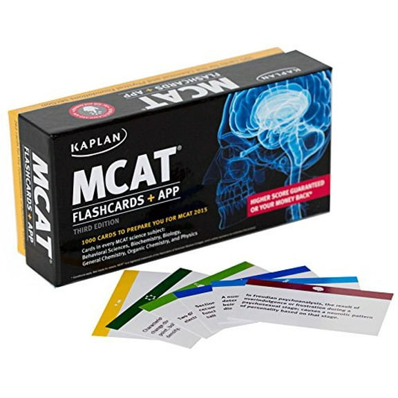 Pre-Owned Kaplan MCAT Flashcards   App (Paperback) 9781618656216