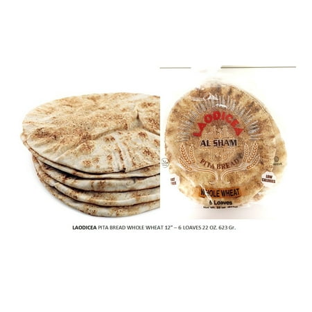 Laodicea Pita Bread – Whole Wheat 12 – 12 Bags – 6 Loaves per Bag (Ship on Fridays) Laodicea Pita Bread – Whole Wheat 12 – 12 Bags – 6 Loaves per Bag (Ship on Fridays)