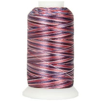 Threadart Variegated Polyester Embroidery Thread - 40wt - 1000m - 25 Colors Available - No. 2 - Patriotic