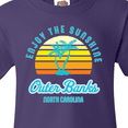 thumbnail image 4 of Inktastic Summer Enjoy the Sunshine Outer Banks North Carolina in Blue Youth T-Shirt, 4 of 5