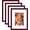 Cherry Red, variant on 8x10 Picture Frames Set of 4 for Wall Mounting or Tabletop | Display Pictures 5x7 with Mat & 8x10 without Mat, Gallery Frame Set, MDF, Shatter Resistant Plexiglass, Glitter Royal Blue