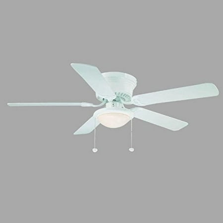 UPC 792145358329 product image for hampton bay al383-wh hugger 52 inch low profile white dome light ceiling fan | upcitemdb.com