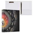 thumbnail image 3 of Sheep Cave Stones 3 Ring Binders 1.5 inch Hardcover File Folders with Interior Pockets A4 Size Organizer for School Office Hospital Set of 2, 3 of 8