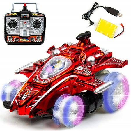 Toysery Speed Drift Stunt Car 2.4GHZ with Colour Lights | 6 Channels Wireless Remote Control Series | Turns in Any Direction | Best for 8+ Ages Children | Equipped with High Performance USB