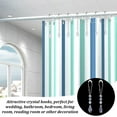 thumbnail image 6 of 12 Pcs Water Drops Crystal Curtain Rings Curtain Rings with Transparent Acrylic Kite Teardrop Octagon Pendant Clear Shower Curtain Rings for Bathroom Decor Accessories Shower Decor, 6 of 9