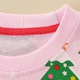 thumbnail image 5 of Bellafa 100% Cotton Toddler Baby Girls Christmas Sweatshirts Casual Pullover Crewneck Graphic Long Sleeve Tops Shirts Clothes 2T-7T, 5 of 7