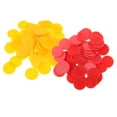 thumbnail image 1 of Fichas de póker Macarena de Plástico 200 piezas para juego de casino fiesta rojo amarillo, 1 of 8