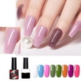 thumbnail image 3 of Kit de 8 esmaltes de gel de 8,5 ml, esmalte de uñas semipermanente con capa brillante y purpurina, ideal para principiantes en manicura | 6 kits opcionales, 48 colores en total, 3 of 9