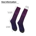 thumbnail image 3 of JUNZAN Fun Novelty Knee Warmer High Socks-Black Dark Blue Purple, 3 of 8