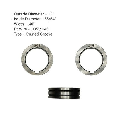 

Leke Drive Roll .023 .030 .035 .045 Knurled V U Groove Wire Feed for MIG Welders