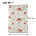 thumbnail image 3 of Pofeuu Flat Mushrooms Print Travel Document Organizer Passport Holder Men Women for Family (6.5 in x 4.5 in),Wallet Holder Credit Card Clutch Bag Case, 3 of 5