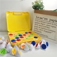 thumbnail image 5 of maskred 26 Pcs Kids Letters Matching Eggs ABC Alphabet Color Recoginition Sorter Educational Fine Motor Skill Gift for Children, 5 of 5