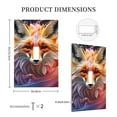 thumbnail image 3 of KLL Color Splash Fox Portrait Pattern Electrical Outlet Covers, 3" x 5" 1 Pack Electric Receptacle Plug Covers for Decorator Receptacle Outlet & Switch-Style T, 3 of 6