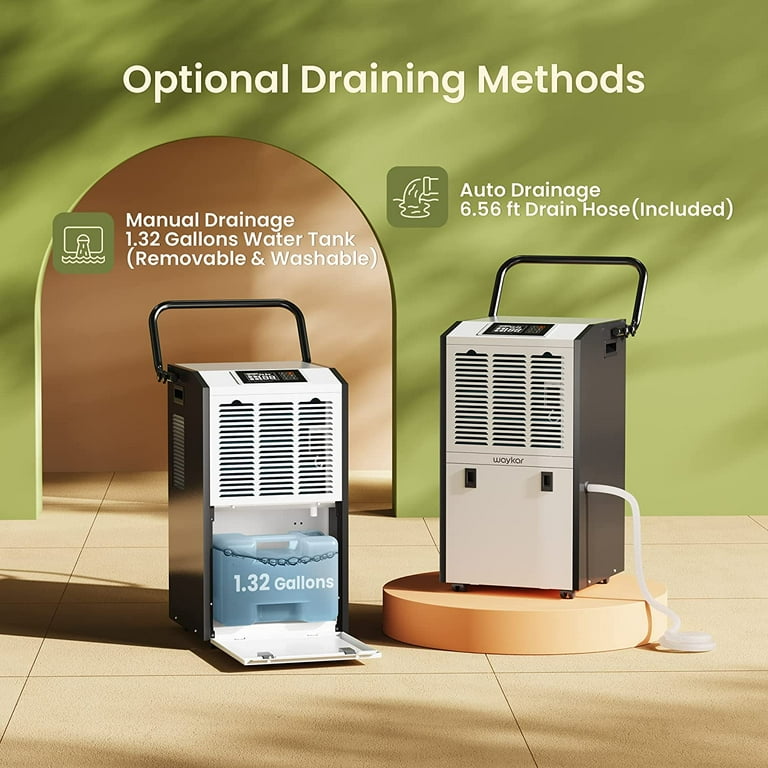 Waykar 155 Pints Commercial Dehumidifier for Large Spaces up