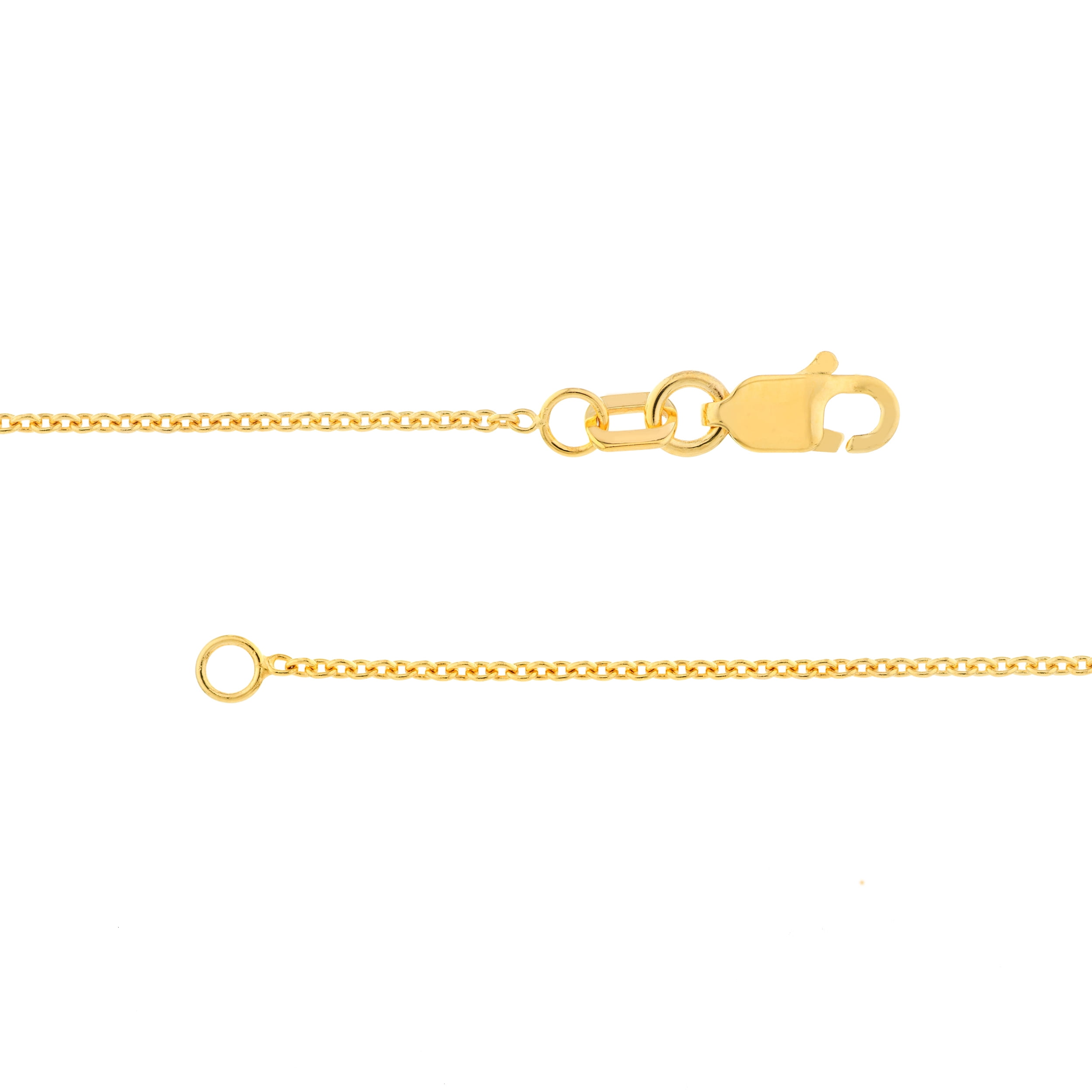 10K Yellow Gold 18" 1.05mm Tight Cable Chain Necklace w/ Lobster Lock - Women