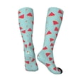 thumbnail image 5 of Lsque Watermelon Printed Crew Socks Men's Women's LightWeight Thin Casual Calf Socks ,Knee High Socks,Cotton Socks, 5 of 9