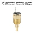 thumbnail image 4 of Unique Bargains Universal Car Radiator Engine Cooling Fan Temperature Thermo Sensor Switch 3/8' NPT 150 Degree on 135 Degree Off, 4 of 6