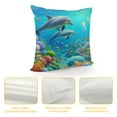 thumbnail image 4 of GOSMITH Cute Dolphin Throw Pillow Covers Ocean Animal Decorative Pillow Cases Pillow for Sofa Bed Chair, 4 of 5