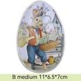 thumbnail image 2 of 5 uds surtido de huevos de Pascua pintados caja de lata de Pascua forma de conejito de Pascua relleno de Metal contenedor de huevos de Pascua caja de dulces de huevos de Pascua Vintage, 2 of 5