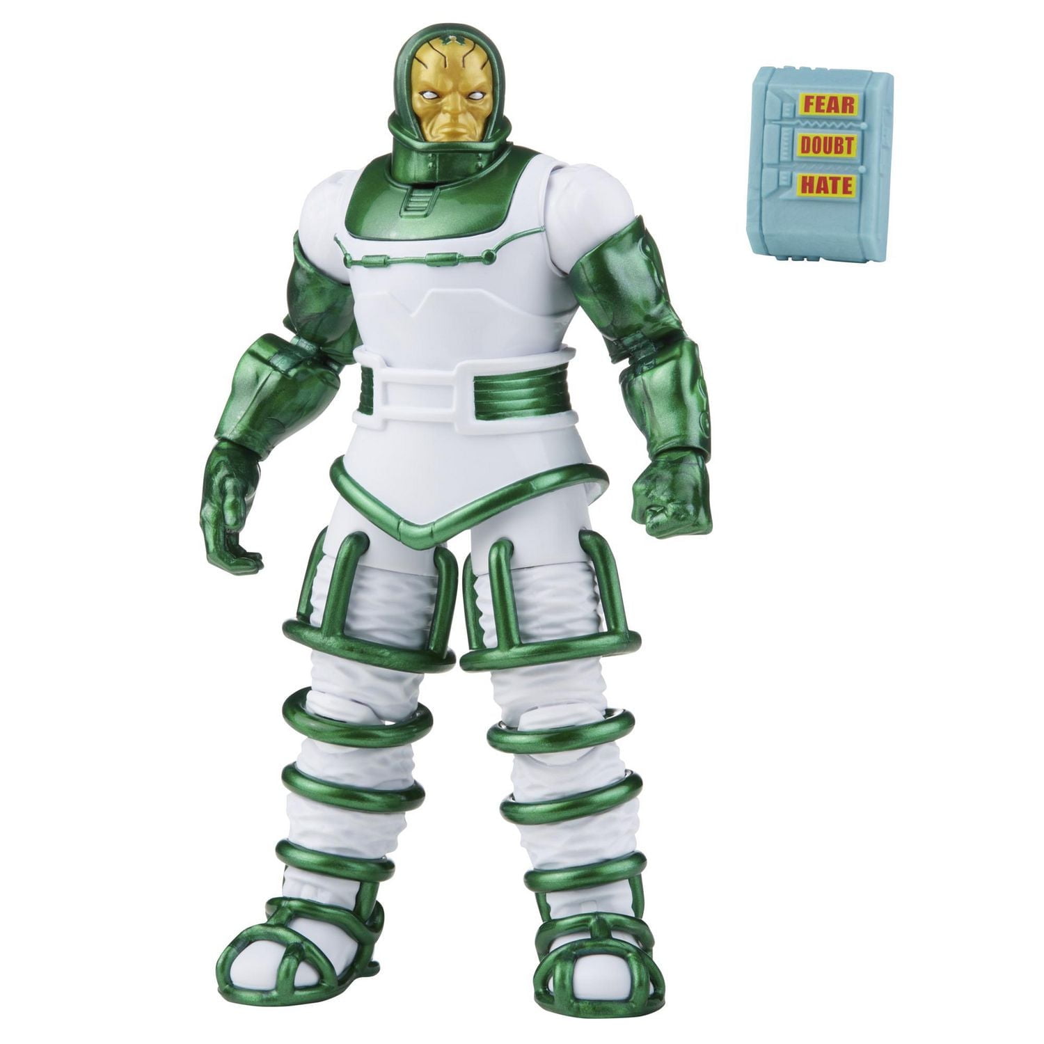 Hasbro Marvel Legends Series Retro, figurine de collection Fantastic Four Psycho-Man de 15 cm avec accessoires et pièce Build-a-Figure