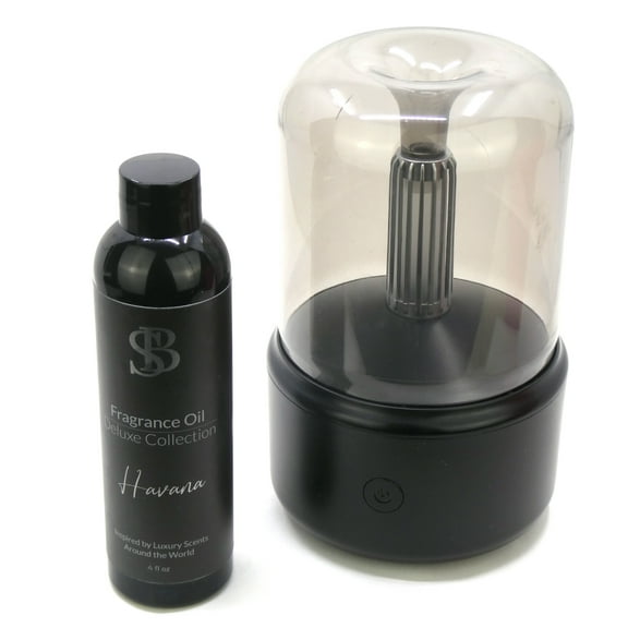 HAVANA Inspired by Cedar & Spice Scent Luxury Fragrance Oil 4 fl oz and Lantern Diffuser Kit for Home and Office