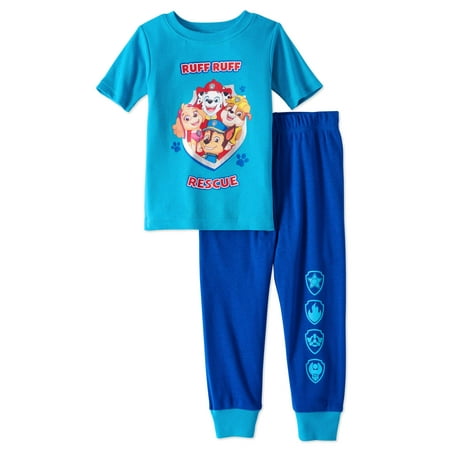 Bra Boy Short Set - Paw Patrol Baby Toddler Boys' Short Sleeve Tight Fit Pajamas, 2pc Set