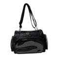 thumbnail image 2 of KLKCMS Ita Bag Clear Window Purse Pin Display for Cosplay Anime Display Halloween Party black, 2 of 6