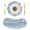 Mist Blue, variant on Brown Beige Coastal Round 13 Inch Placemats Set of 6, Nautical Starfish Coral Jellyfish Shell Sea HeatResistant Non Slip Place Mats for Dining Table, Wipeable Kitchen Table Mats for Housewarming